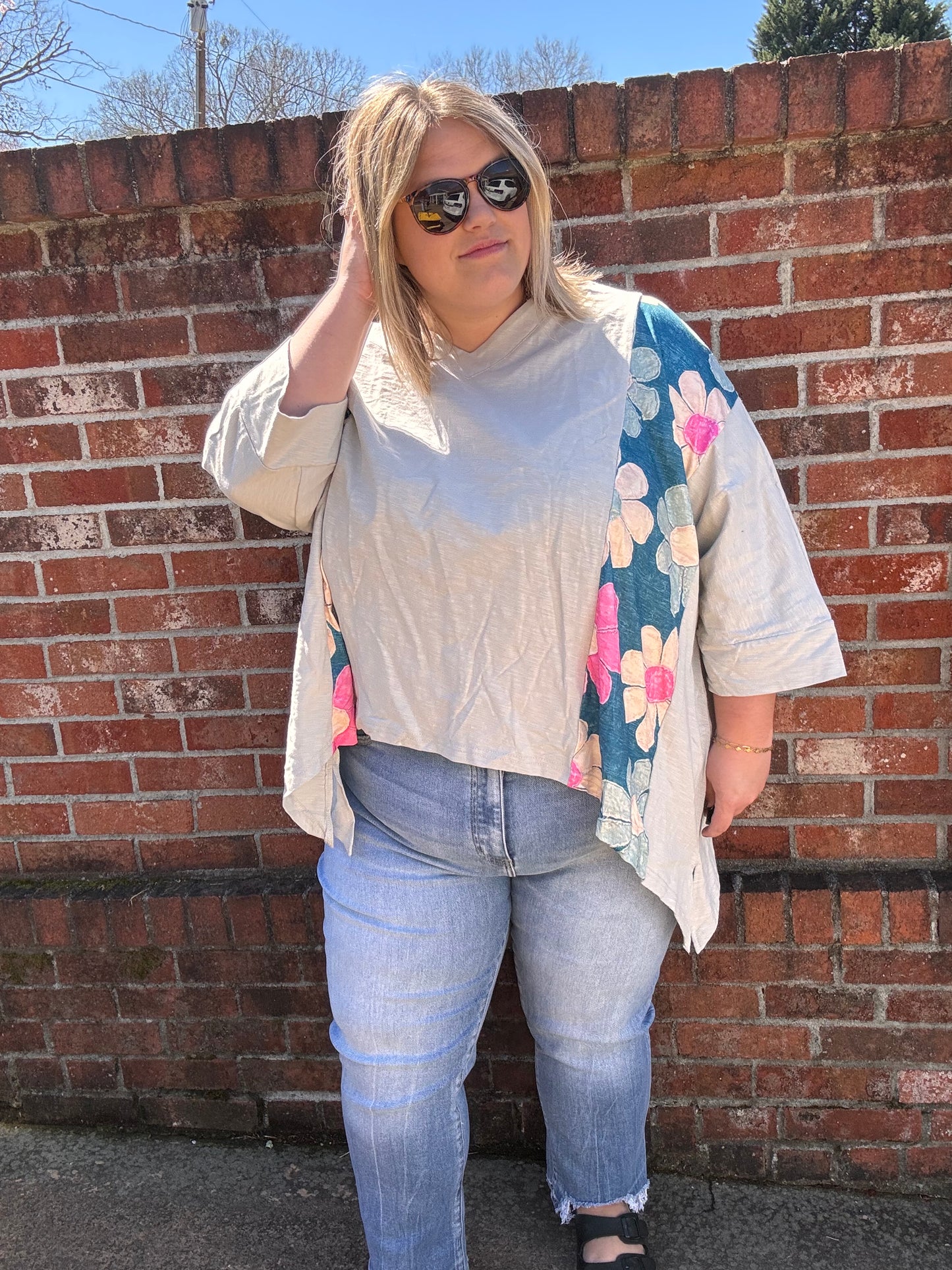Flower Patchwork Top