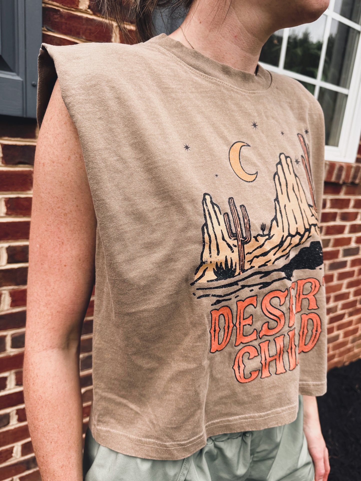 Desert Child Sleeveless Graphic Tee