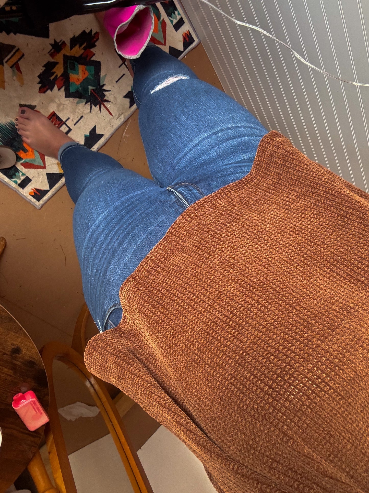 Curvy ~ Waffle Sweater Top
