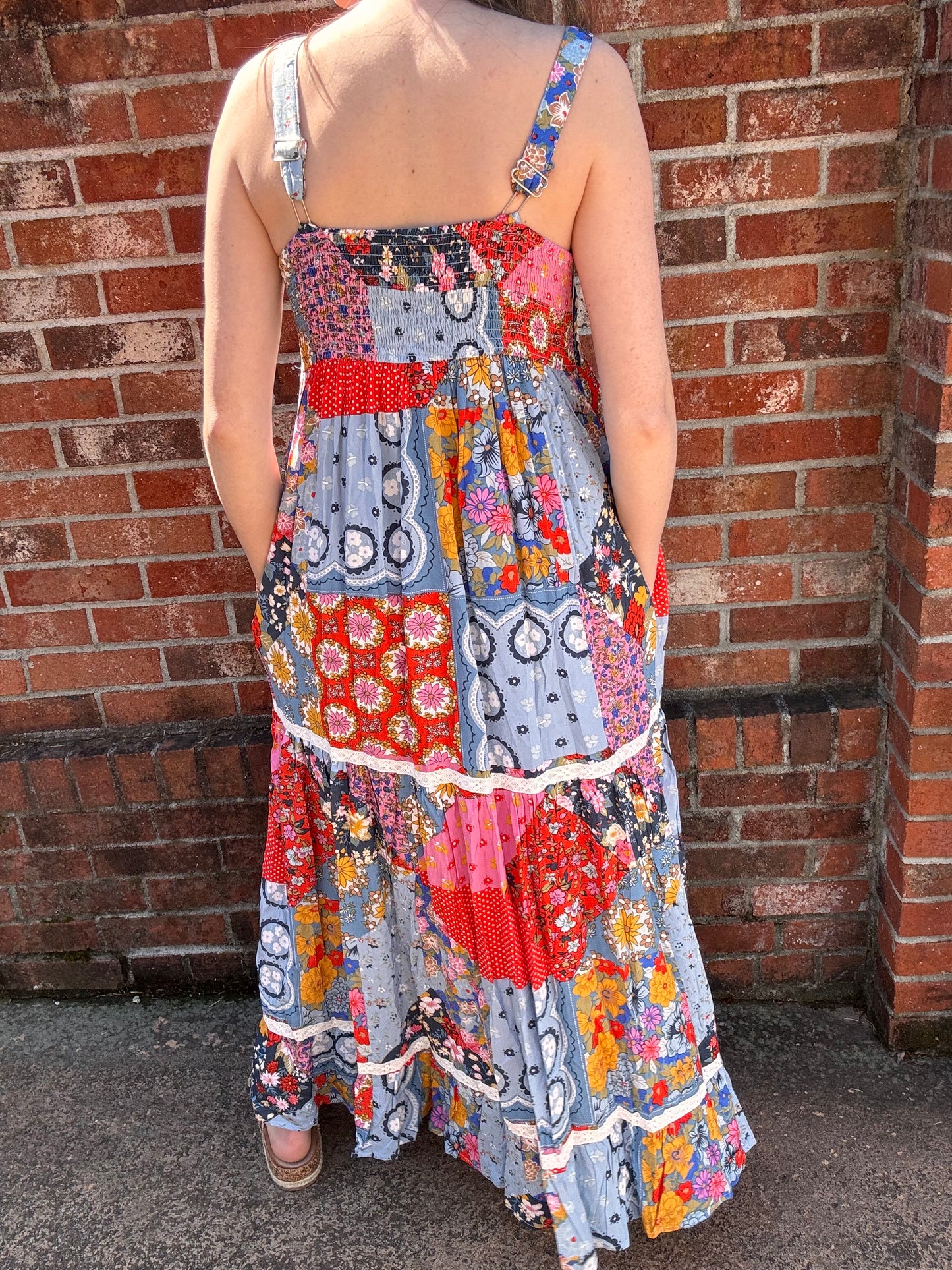Patchwork Maxi Dress