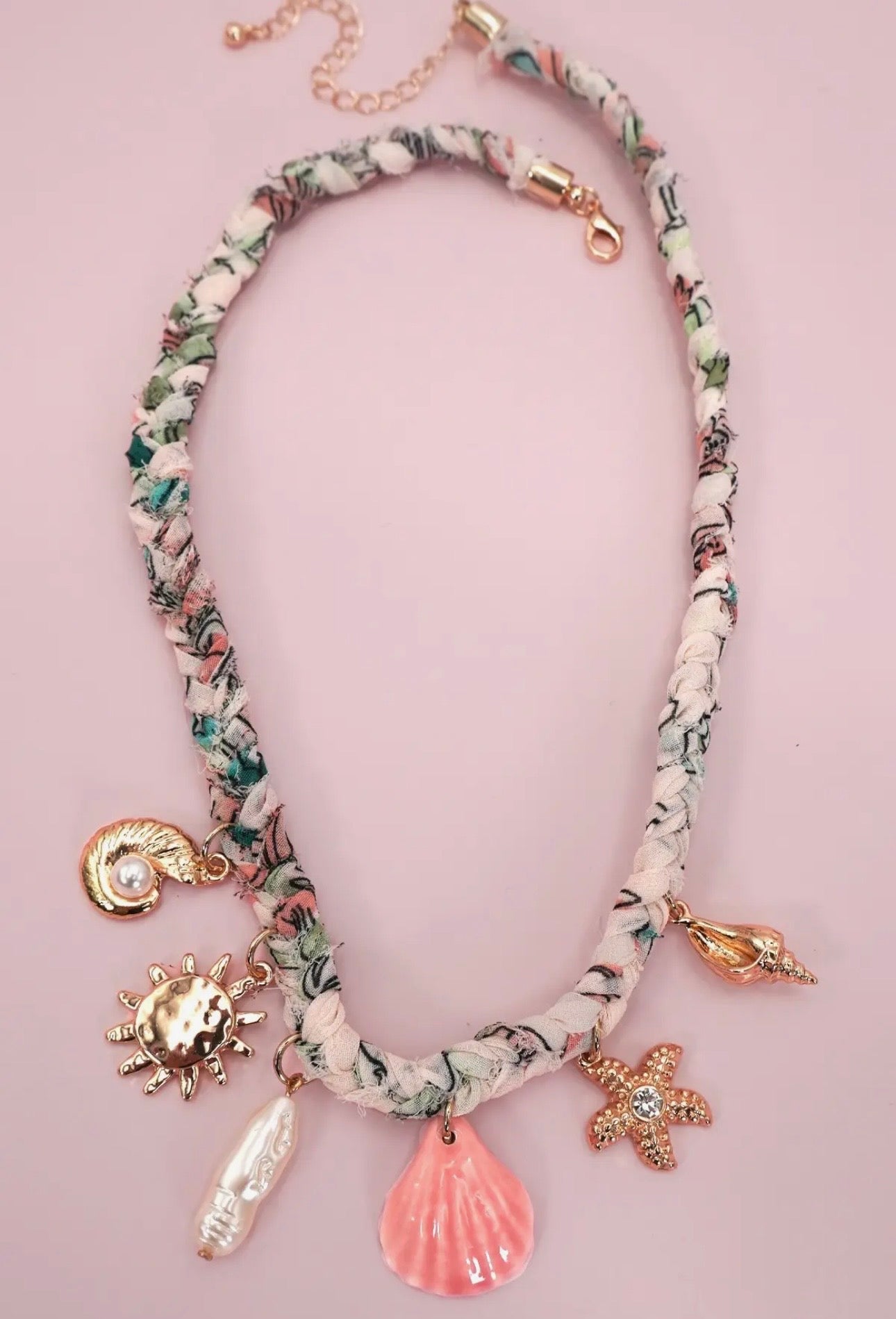 Scarf Seashell Sun Necklace