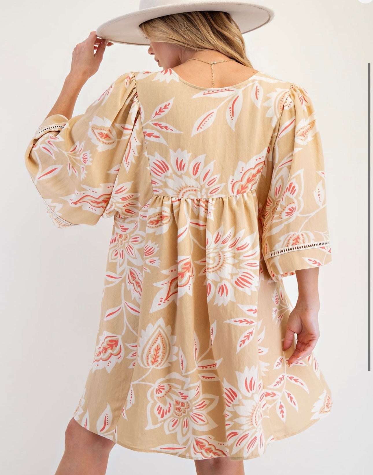 Desert Bloom Babydoll Dress