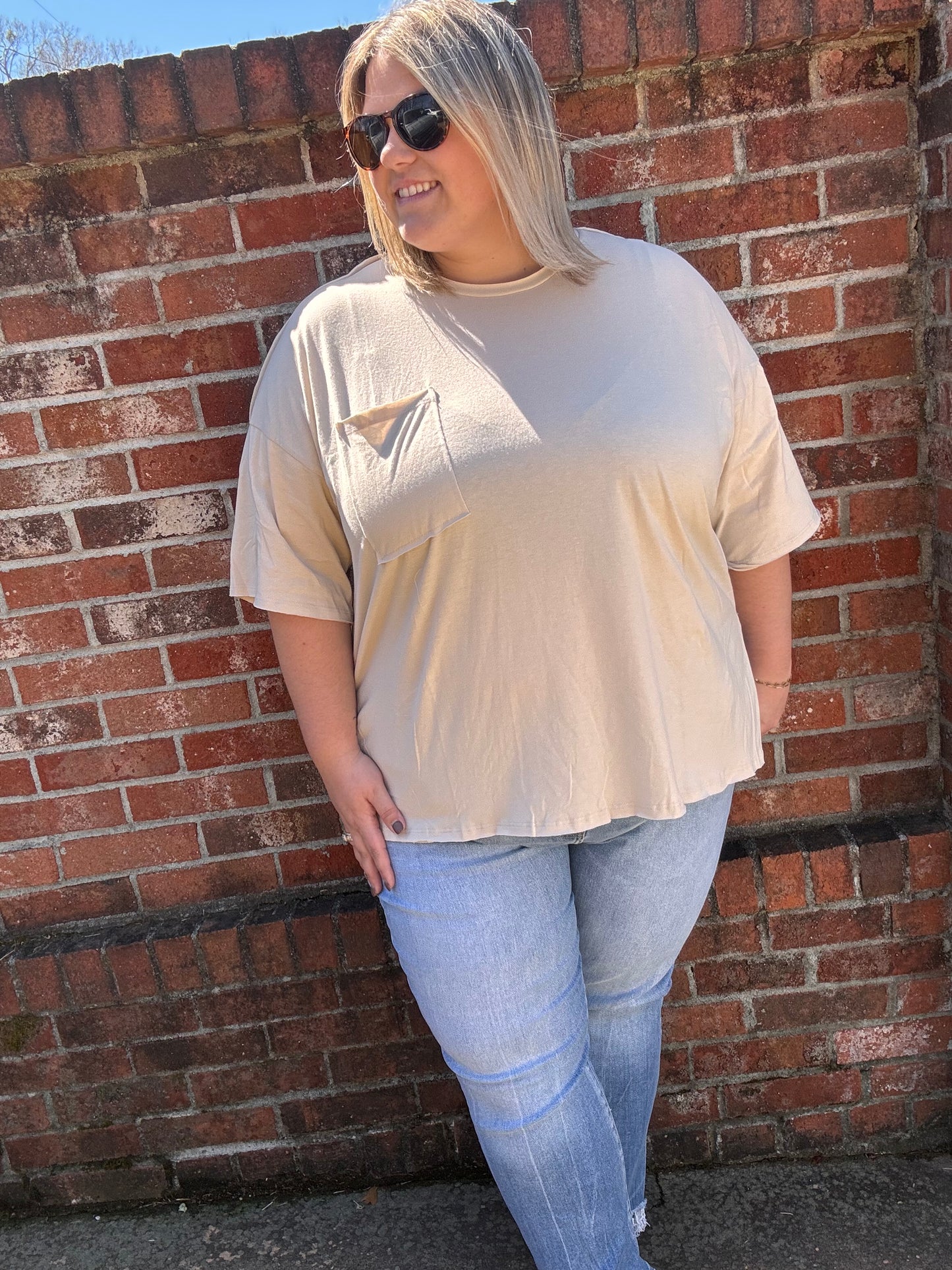 Plus Size Hi-Low Hem Top