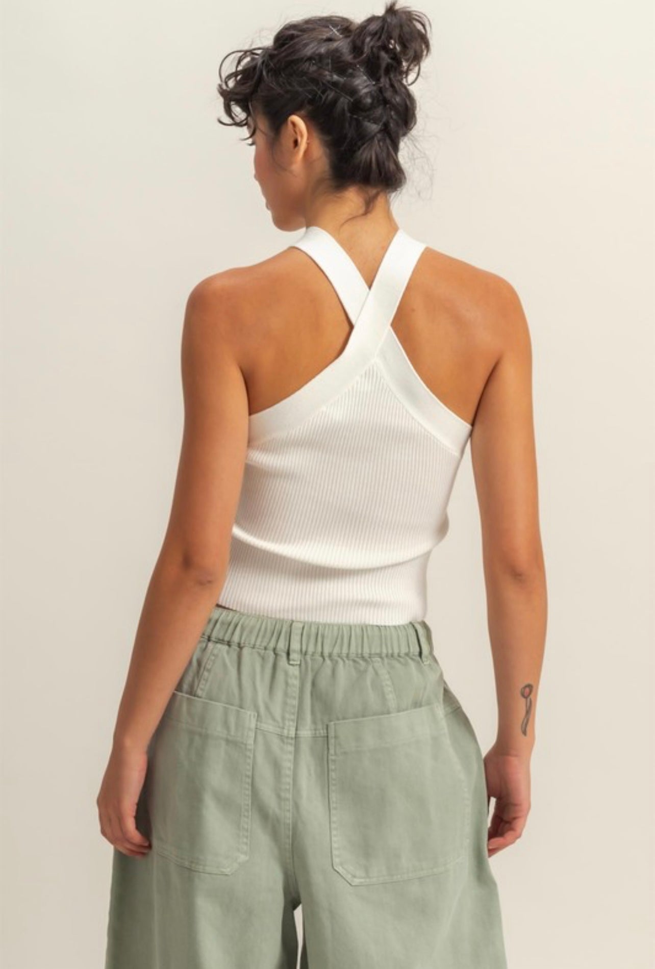 White One Strap Top