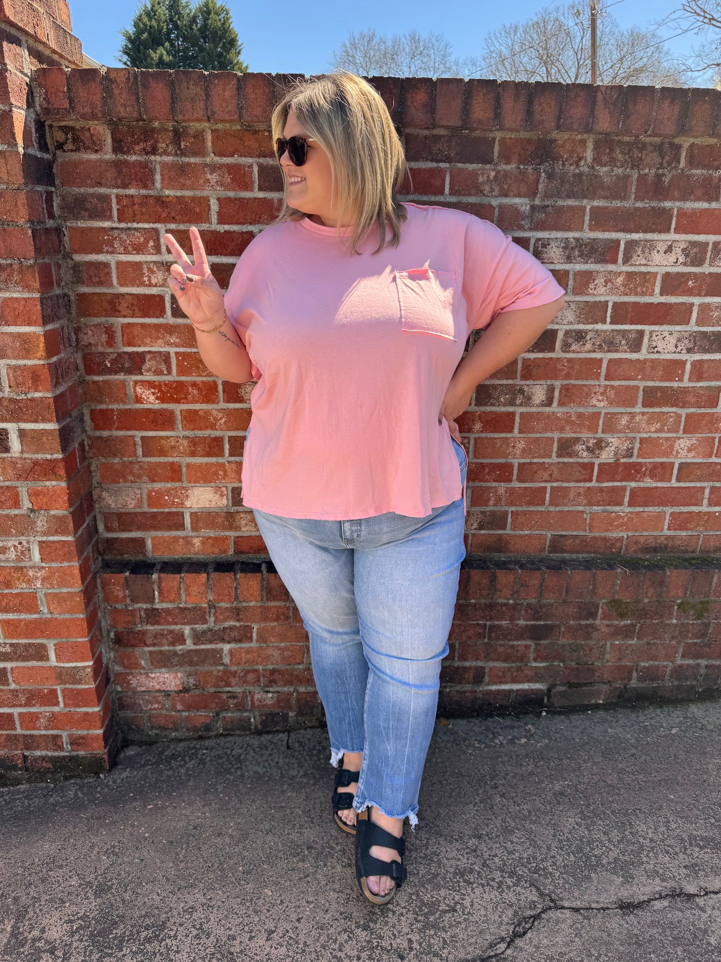 Plus Size Hi-Low Hem Top