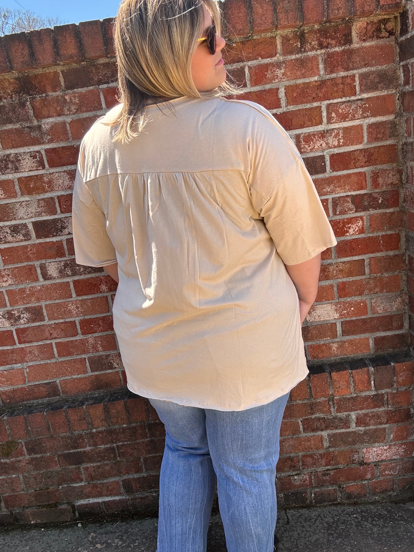 Plus Size Hi-Low Hem Top