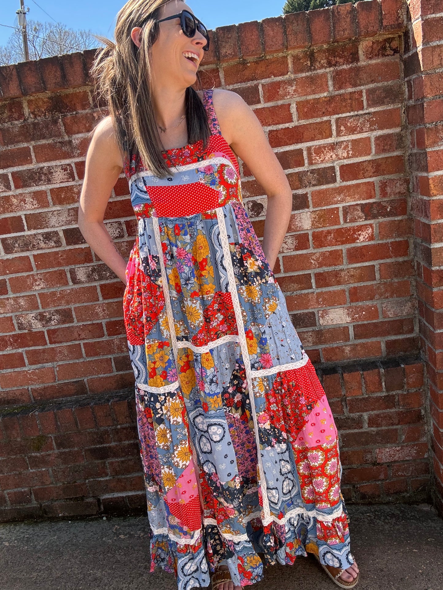 Patchwork Maxi Dress