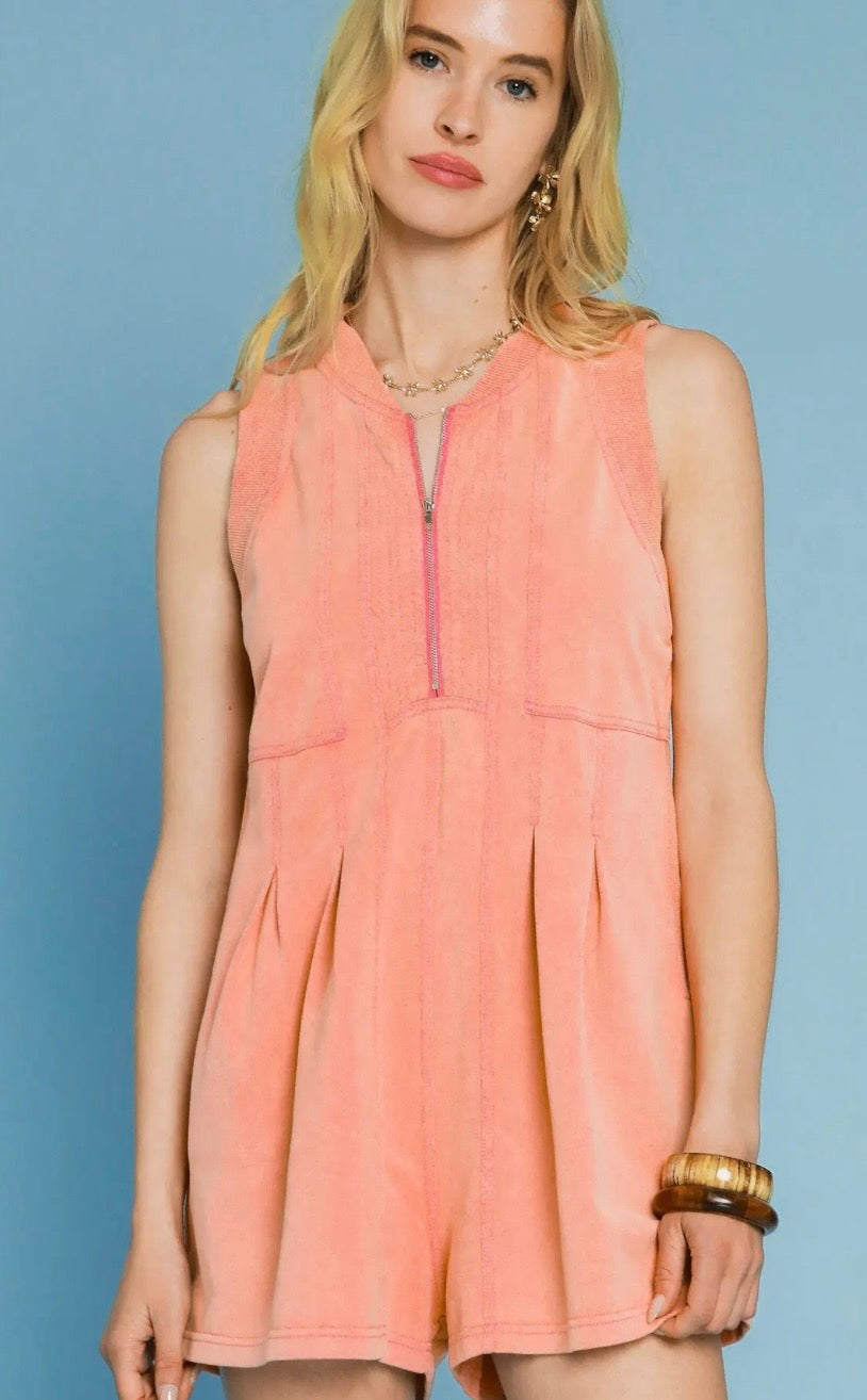 Coastal Coral Romper