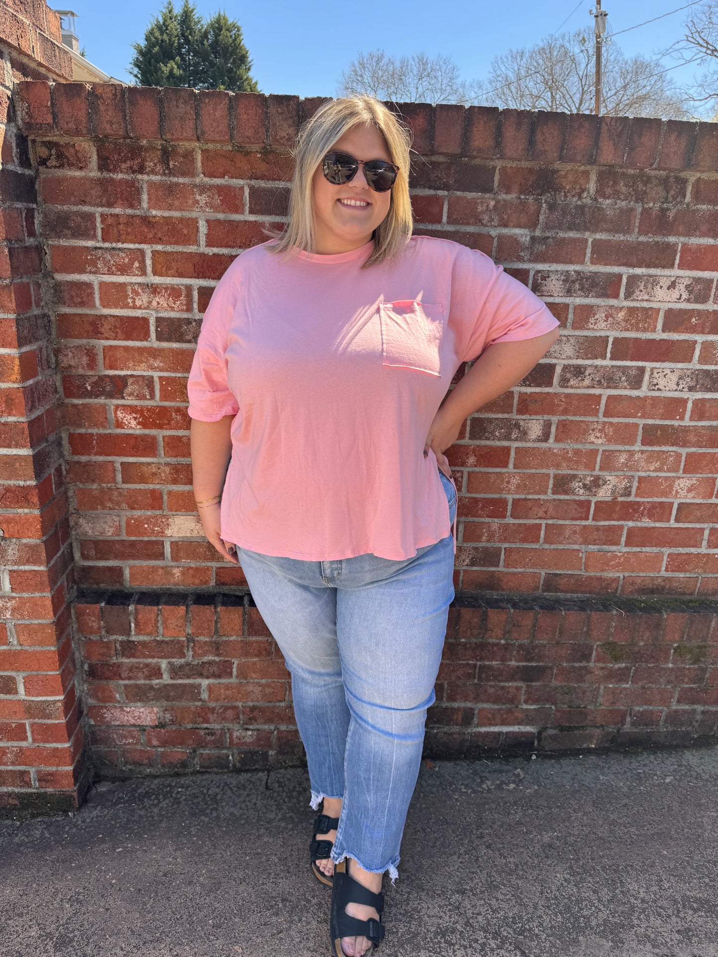 Plus Size Hi-Low Hem Top