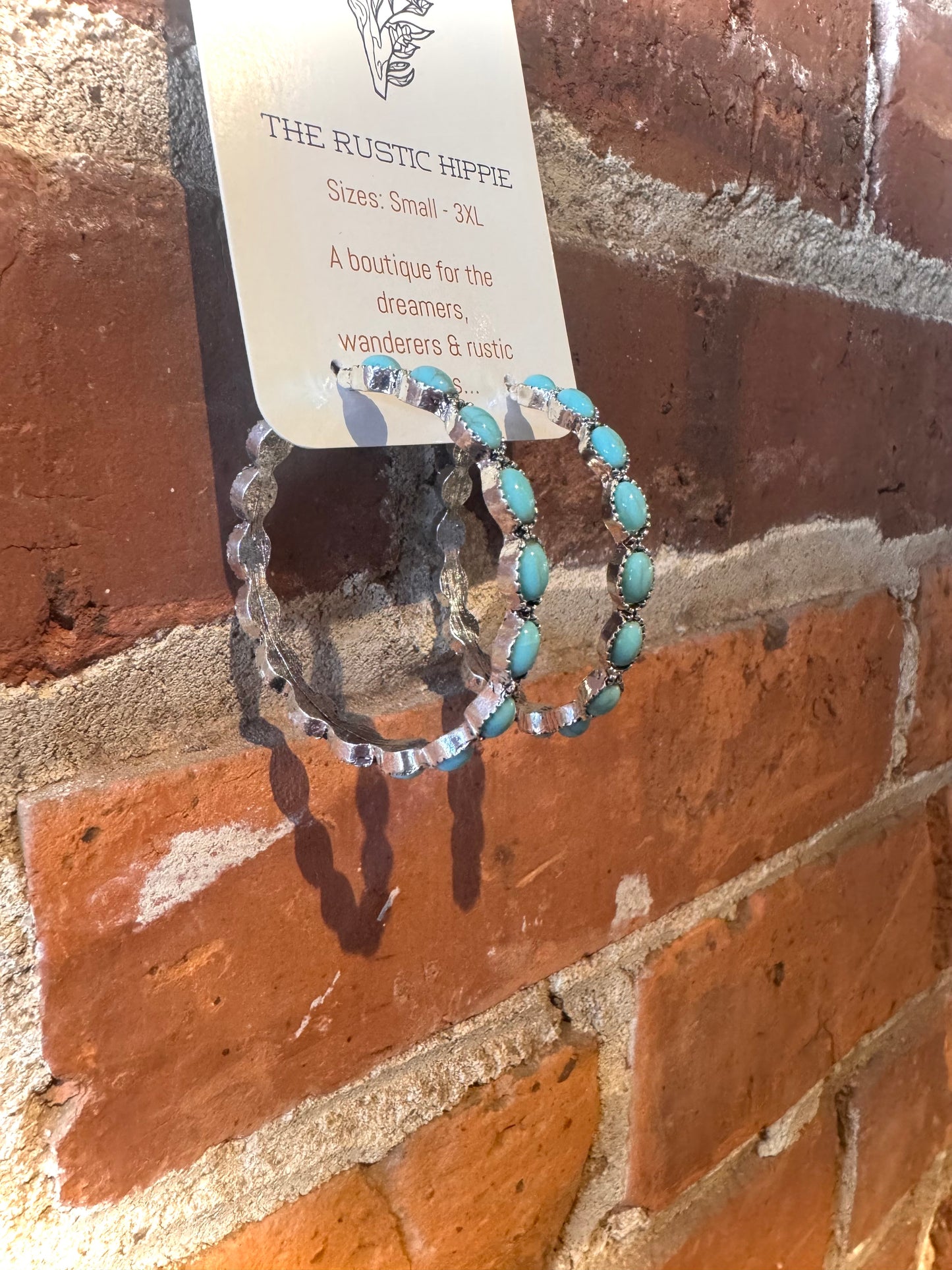 Turquoise Hoop Earrings