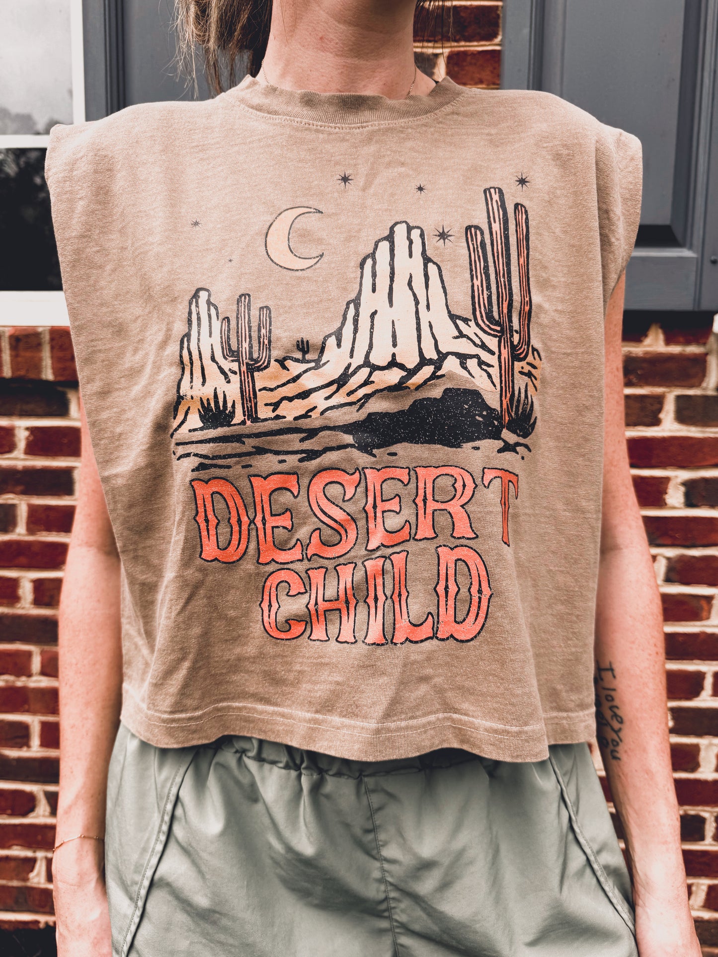 Desert Child Sleeveless Graphic Tee
