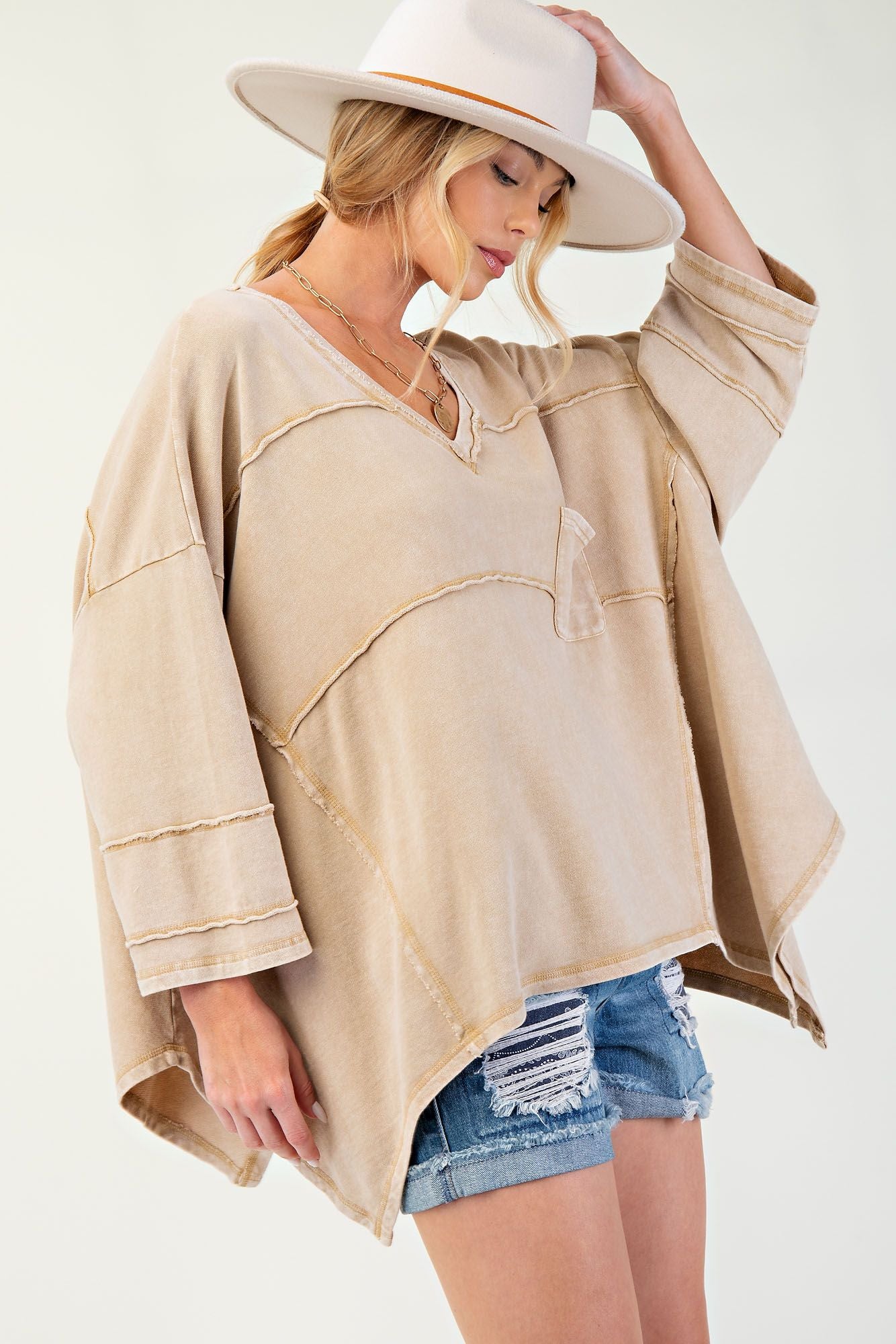 Mineral washed top