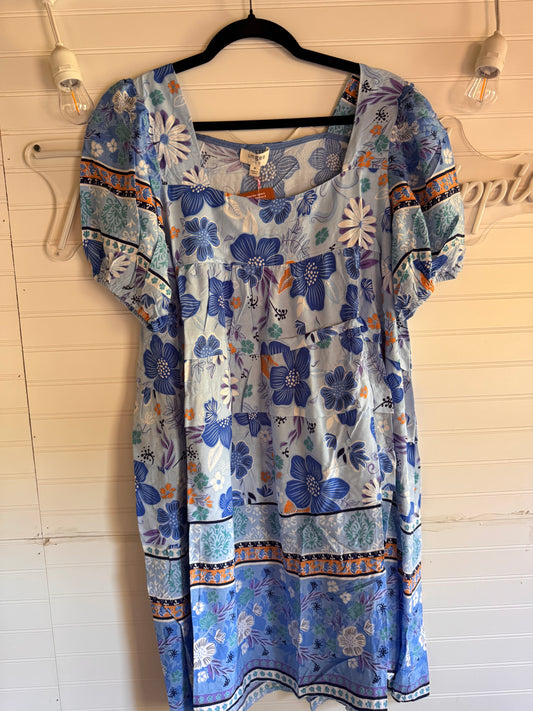 Indigo Bloom Dress