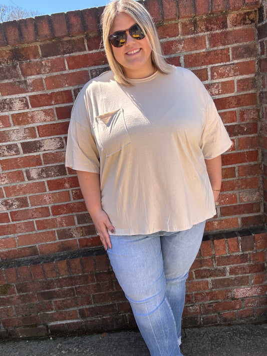 Plus Size Hi-Low Hem Top