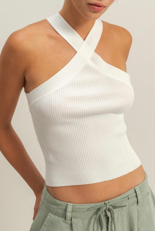 White One Strap Top
