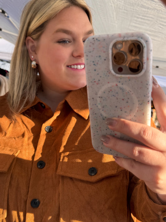 Southwest Silver Textured Hoop Earrings
