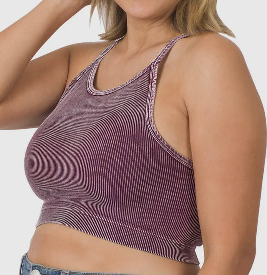 Plus Size Purple Halter Top