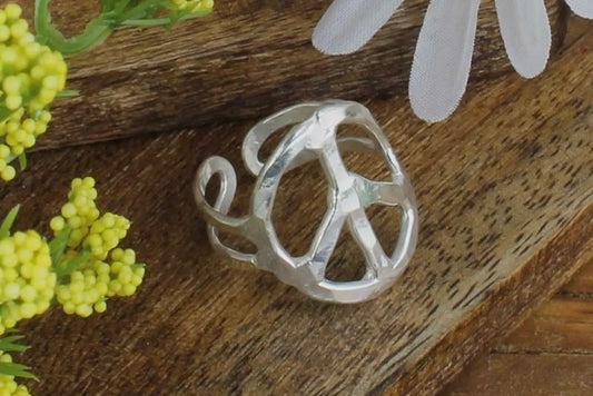 Silver Peace Ring