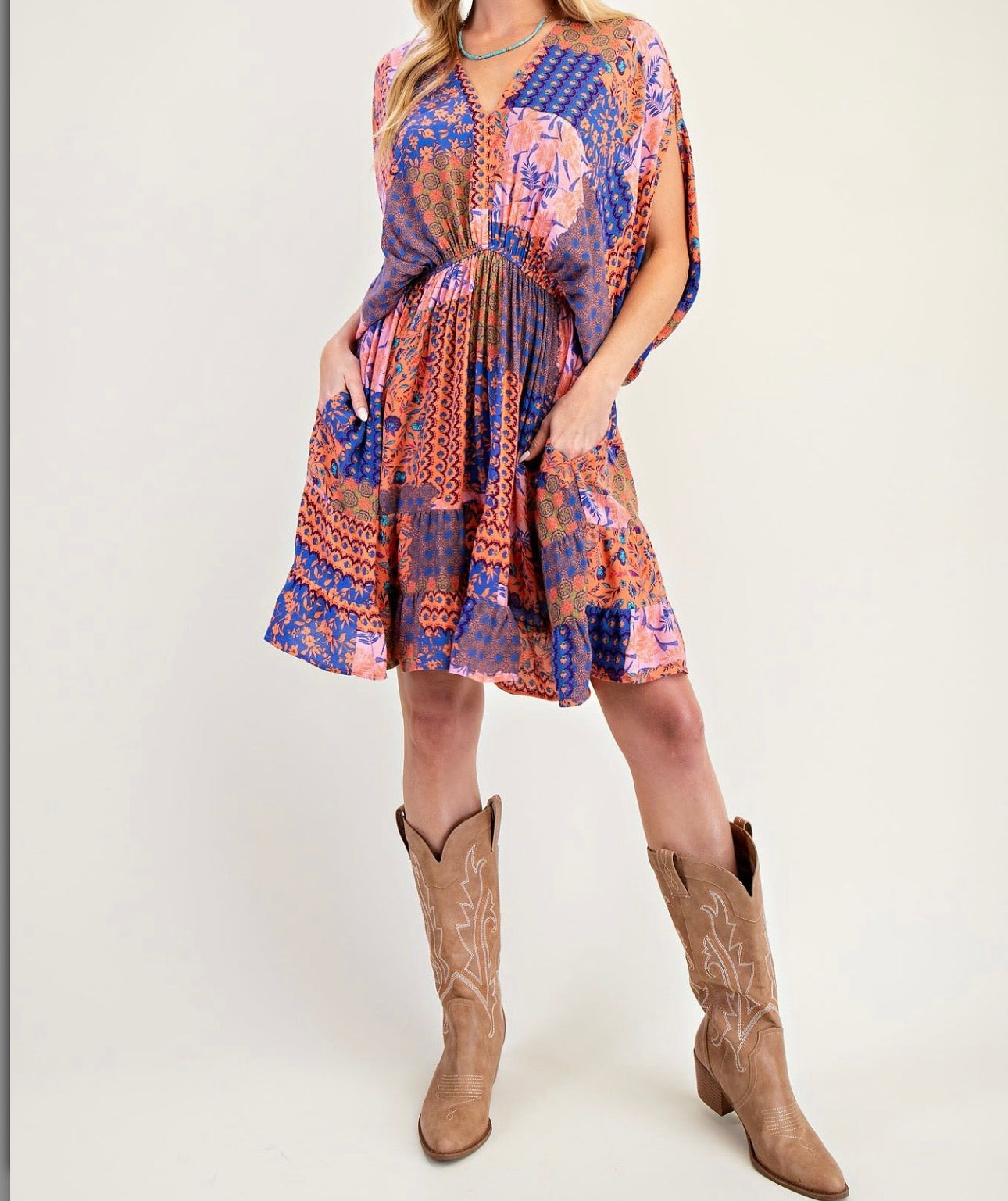 Sunset Mosaic Dress