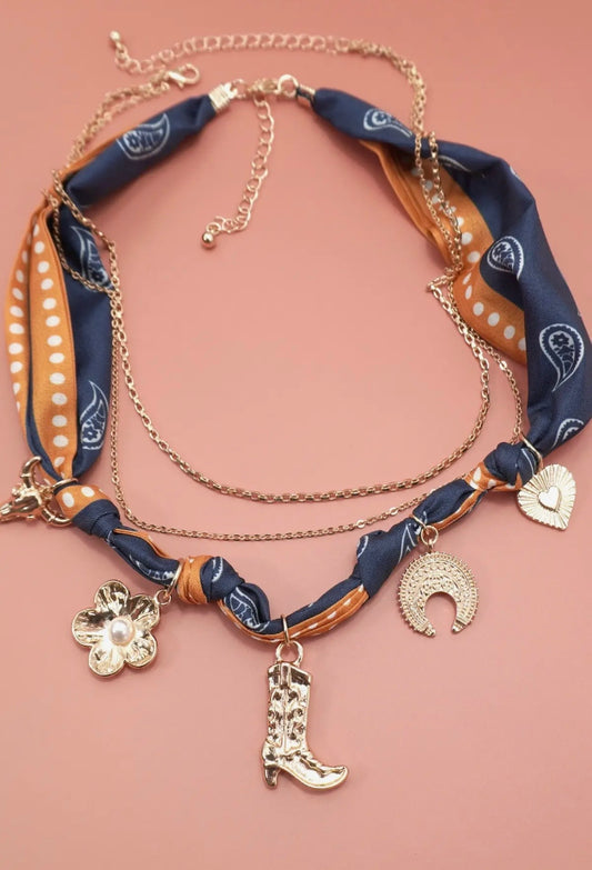Scarf Charm Necklace