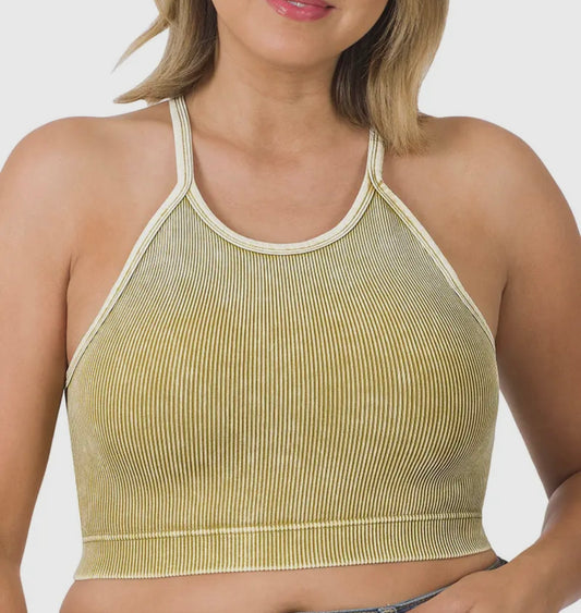 Plus Size Yellow Halter Top