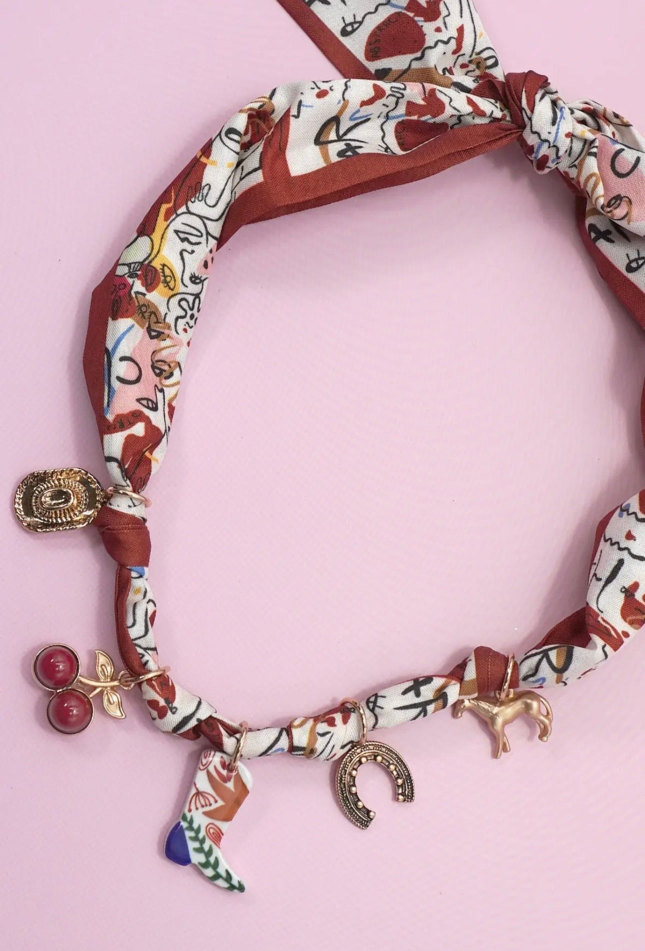 Scarf Charm Necklace
