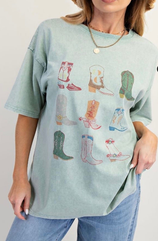 Plus Size Cowboy Boot T-Shirt
