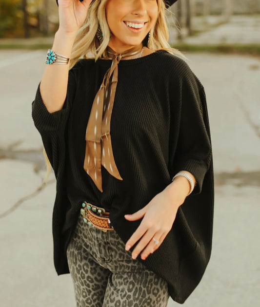 Feeling Good Black Top- PLUS