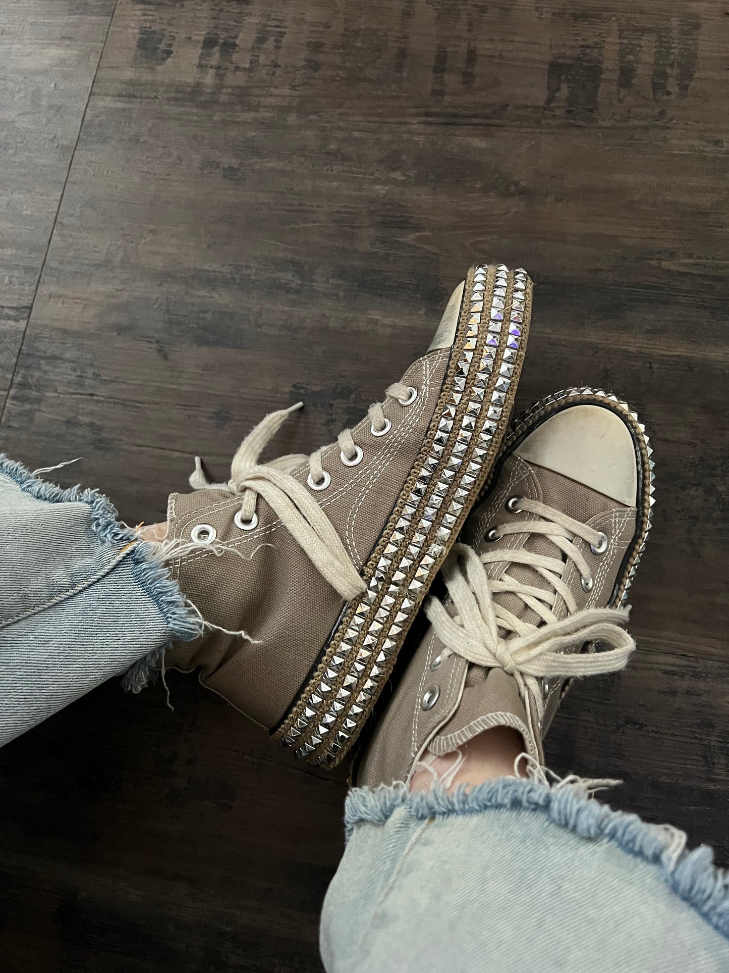 Studded high tops