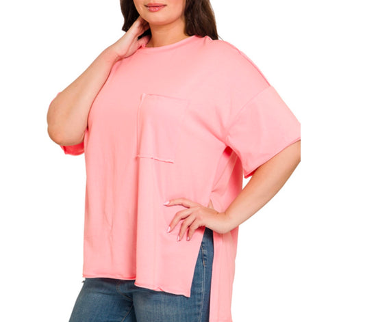 Plus Size Hi-Low Hem Top